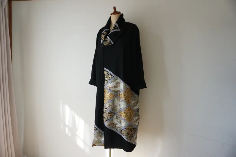 黒留袖リメイクコート